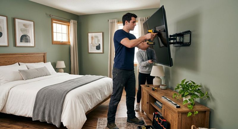Bedroom Tv Mounting in Denver County, CO